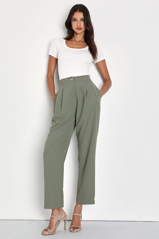 Sophisticated Company Black Straight Leg Trouser Pants