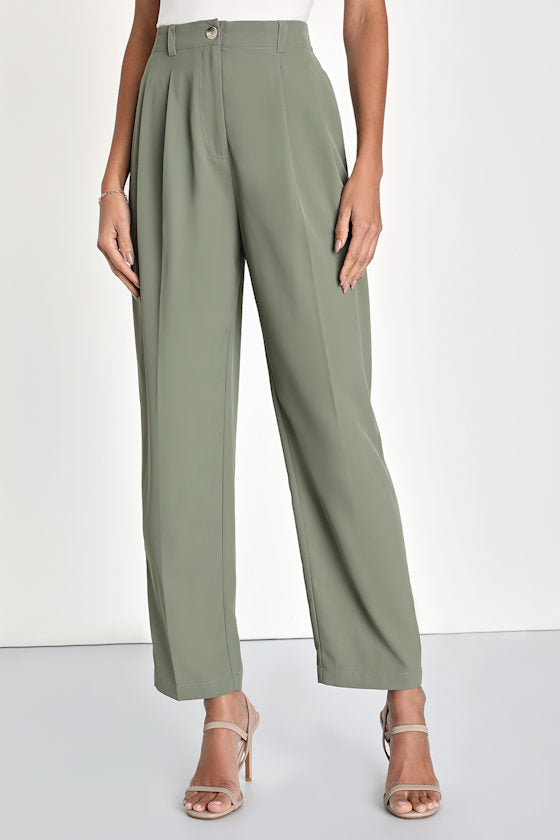 Sophisticated Company Black Straight Leg Trouser Pants
