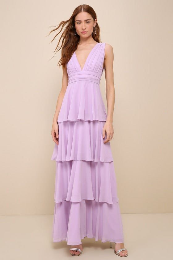 Amazing Evening Hunter Green Tiered Maxi Dress