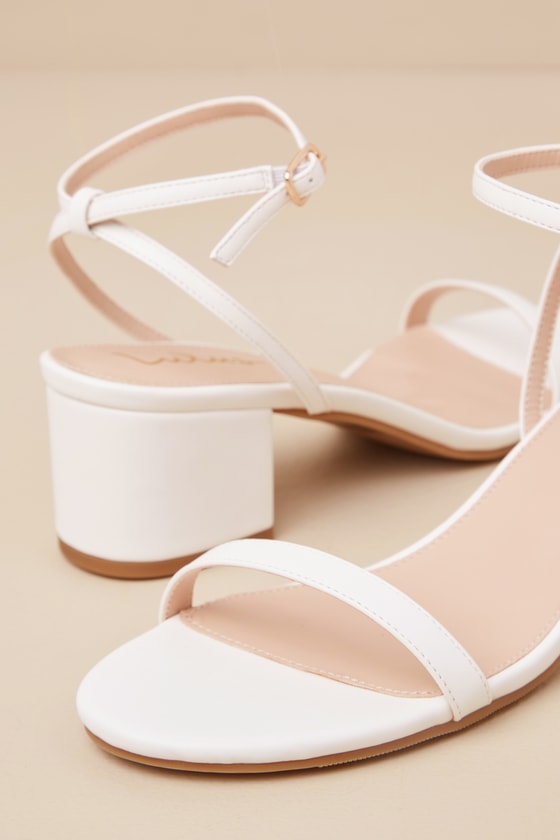 Julie Light Nude Suede Ankle Strap Heels