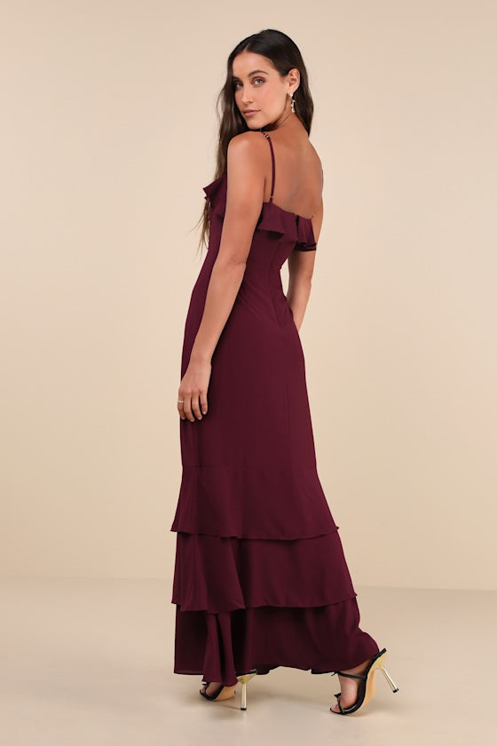 Lively Evenings Green Sleeveless Tiered Maxi Dress