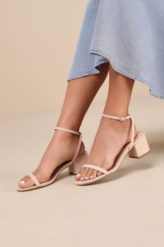 Julie White Ankle Strap Heels