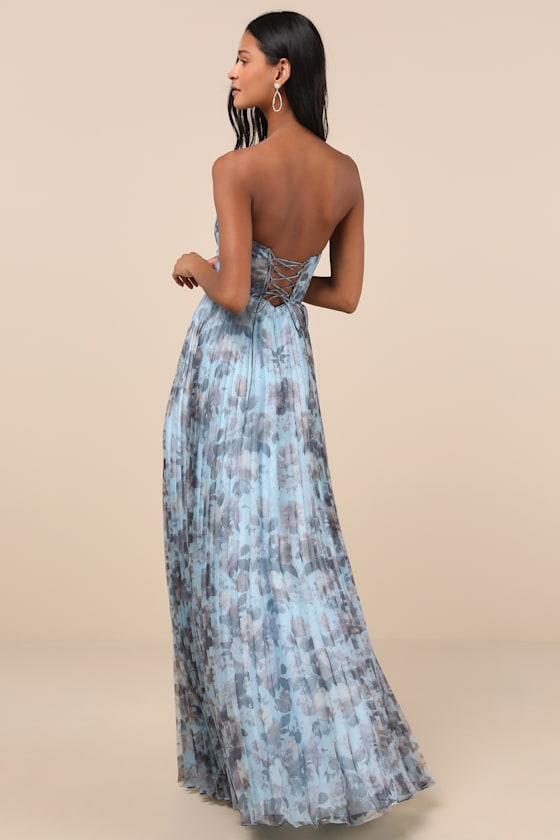 Most Beautiful Day Sage Multi Floral Print Organza Maxi Dress