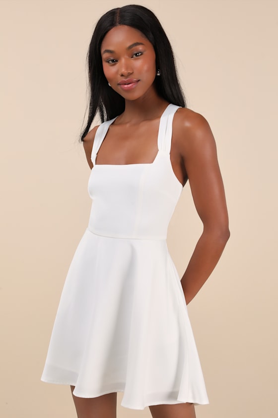 Admirably Chic Light Blue Satin Lace-Up Mini Dress with Pockets