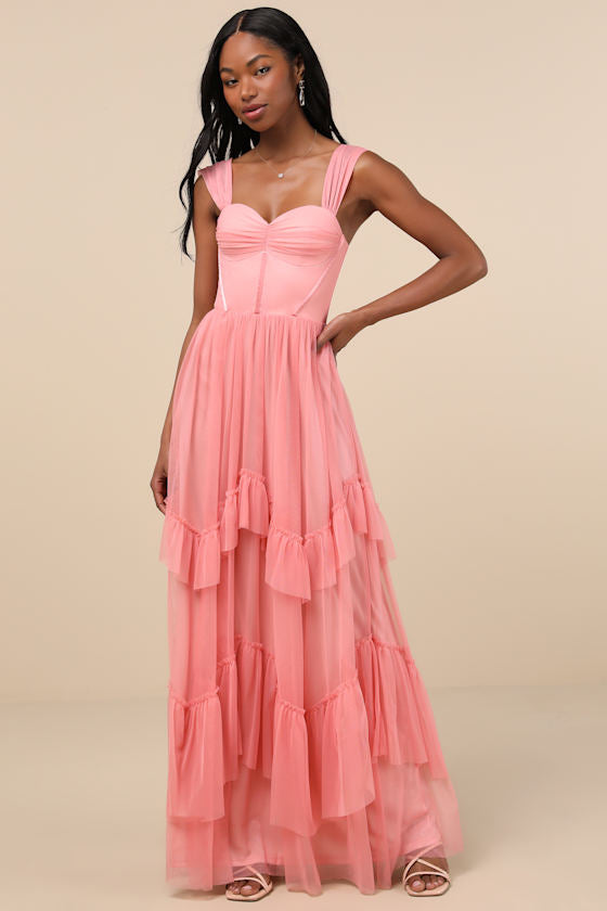 Stunning Personality Sage Green Mesh Off-the-Shoulder Maxi Dress