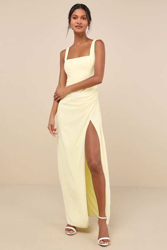 Glamorous Disposition Emerald Green Ruched Maxi Dress