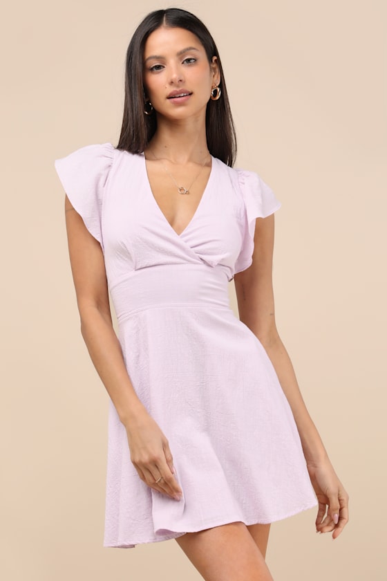 Sweeten Me Up Red Flutter Sleeve Mini Dress With Pockets