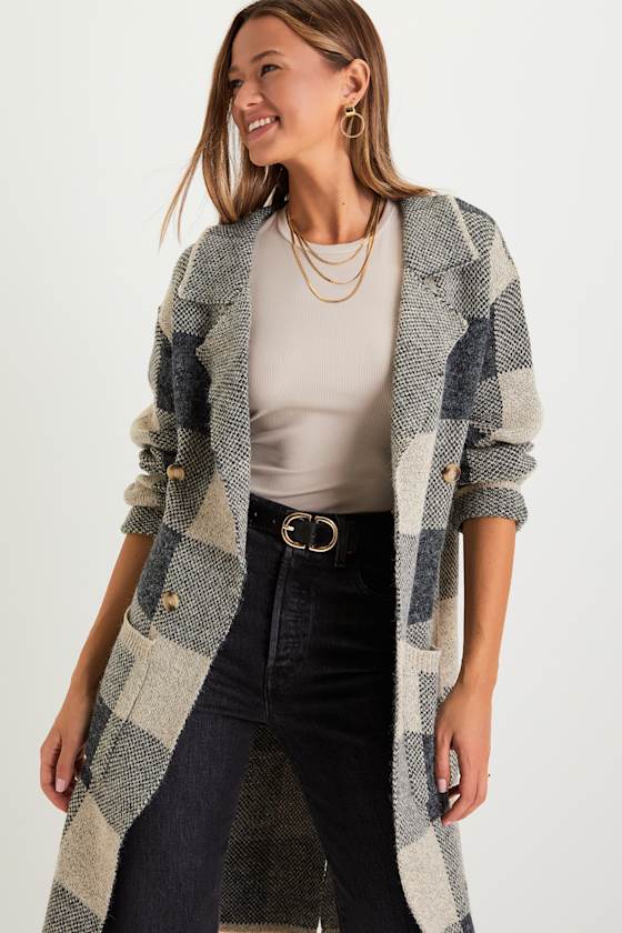 Cuddle Club Beige Marled Long Sleeve Coatigan