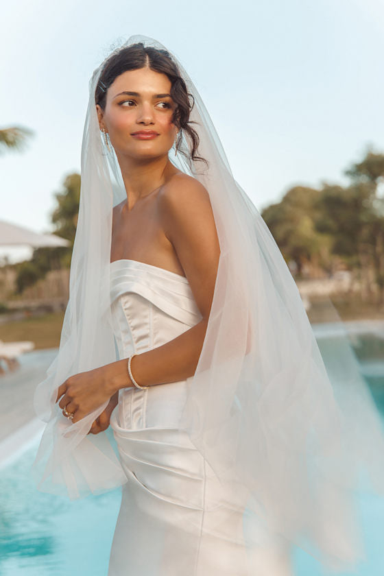Forever Promise White Tulle Veil