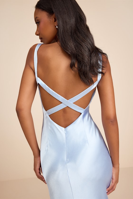 Perfectly Classy Emerald Green Satin Strappy Maxi Dress