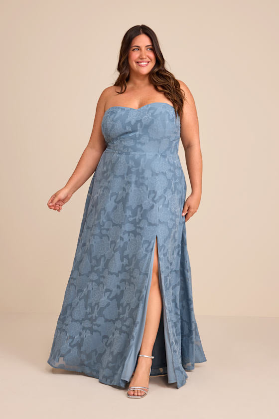 Garden of Romance Rusty Rose Burnout Maxi Dress
