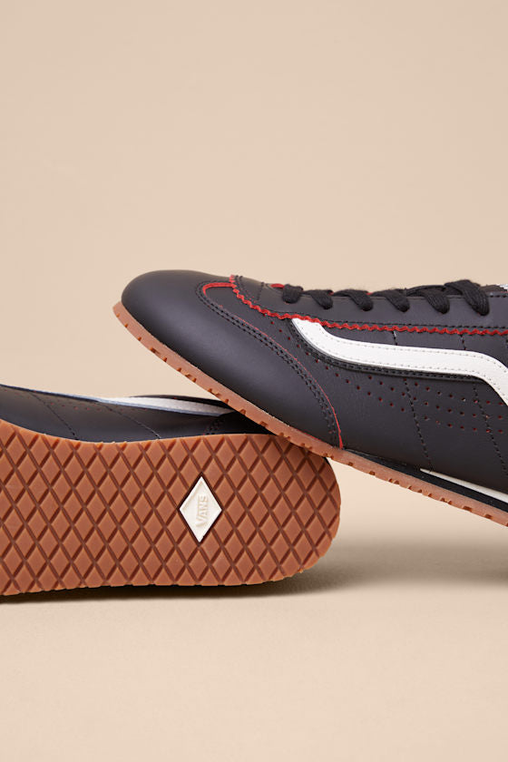 Super Lowpro Racing Red Suede Leather Sneakers