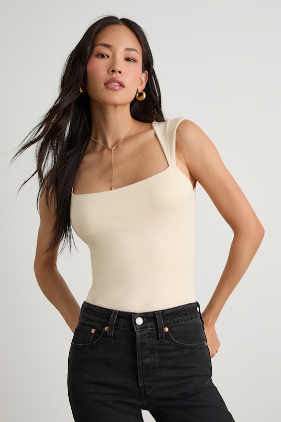 Brayden Black Square Neck Bodysuit