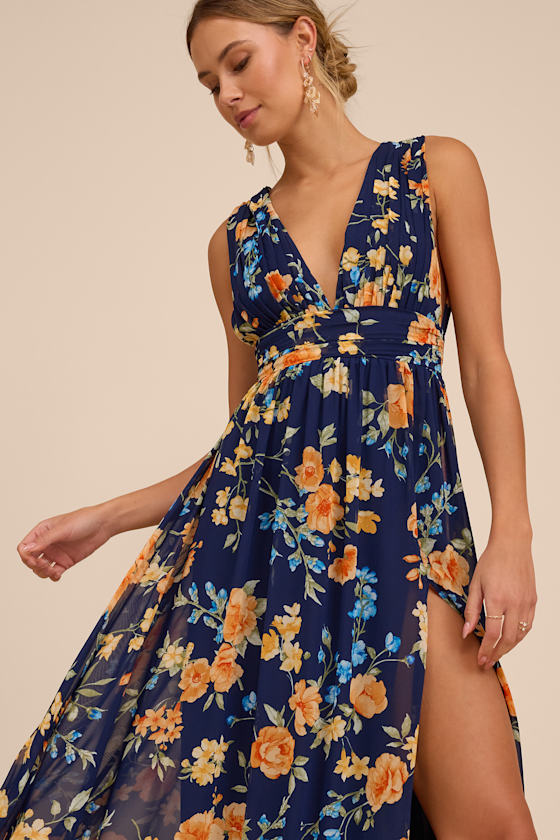 Heavenly Hues Pink Floral Maxi Dress