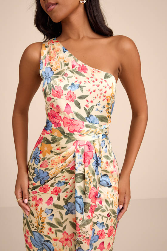 Rhema Navy Satin Midi Dress