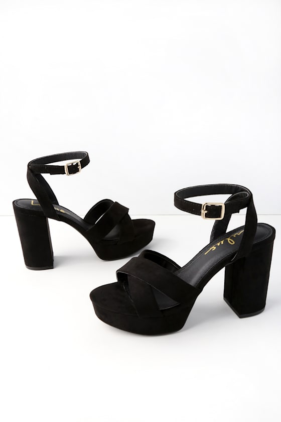 Selah Light Nude Suede Ankle Strap Heels