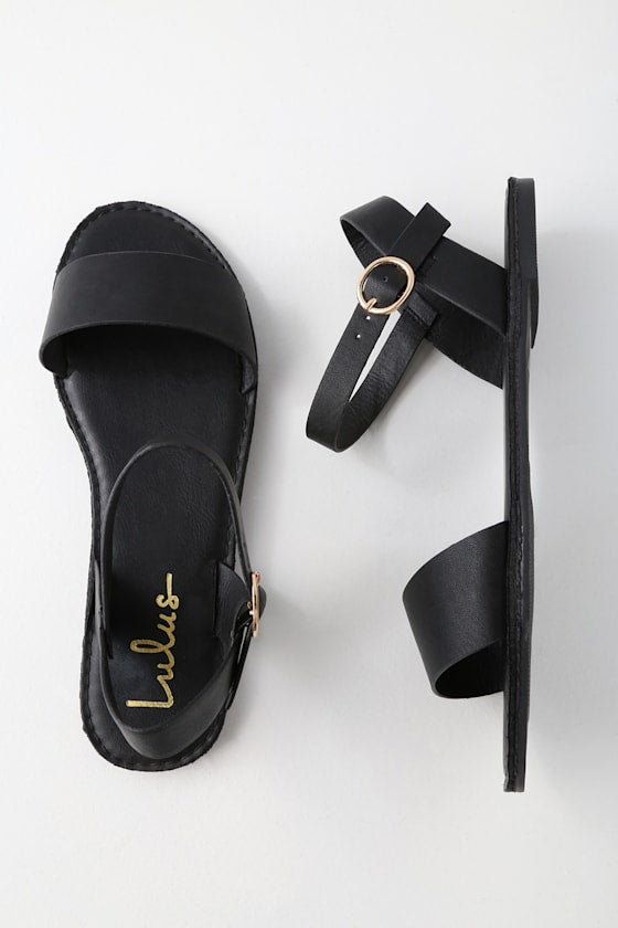 Hearts and Hashtags Tan Flat Sandals