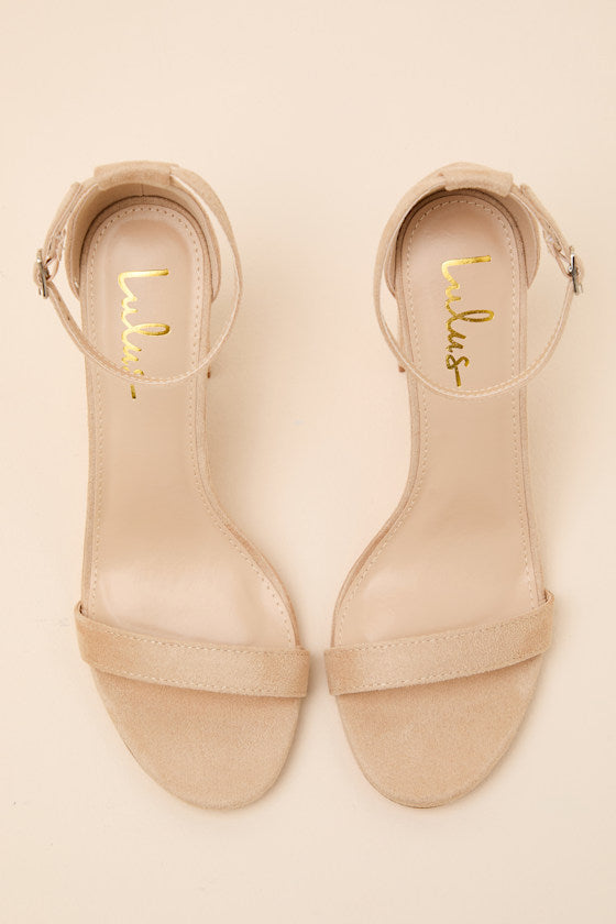 Taylor Ivory Satin Ankle Strap Heels