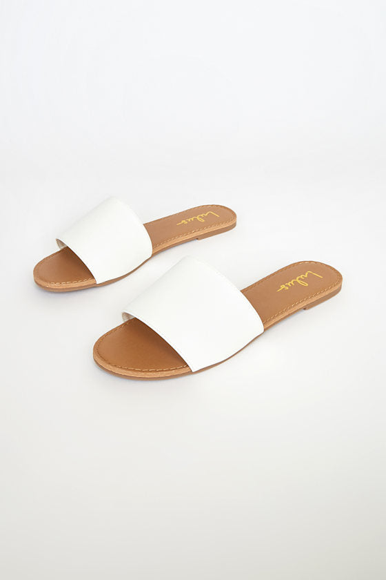 Addison Black Nubuck Slide Sandals