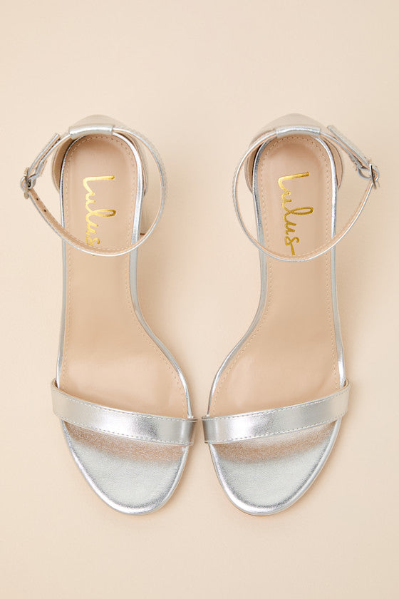 Taylor Ivory Satin Ankle Strap Heels