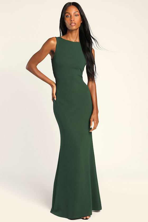 Kianne Blue Striped Cutout Tie-Back Midi Dress
