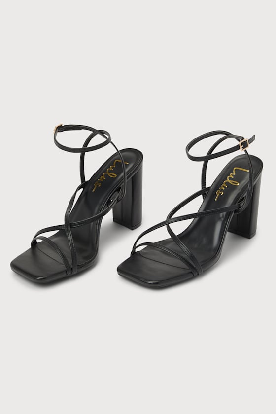 Makennaa Light Nude Strappy High Heel Ankle Strap Sandals