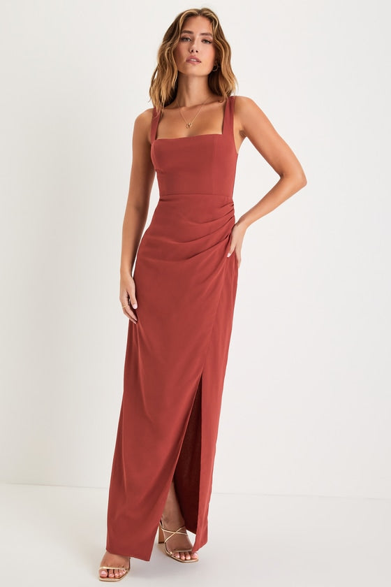 Glamorous Disposition Emerald Green Ruched Maxi Dress