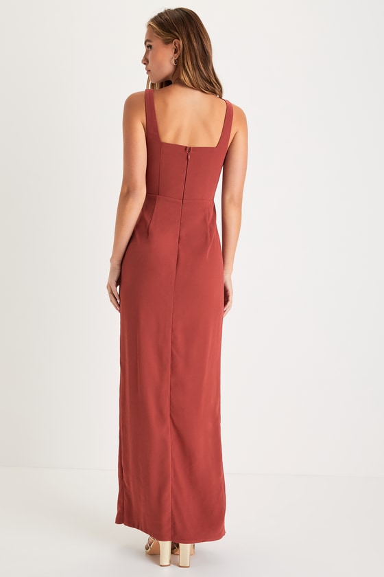 Glamorous Disposition Light Blue Ruched Maxi Dress