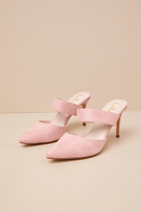 Faire Tan Pointed-Toe Mules