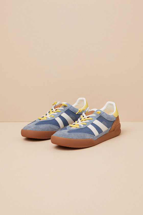 Verdict Orange Multi Suede Leather Lace-Up Sneakers