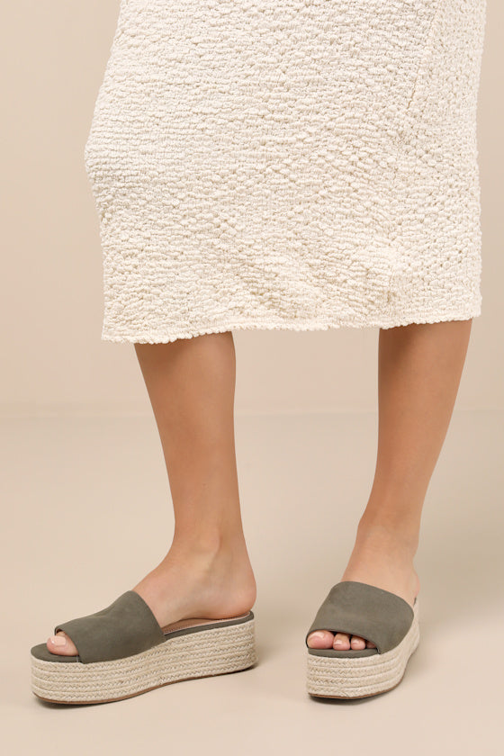 O'Ahu 2 White Espadrille Platforms