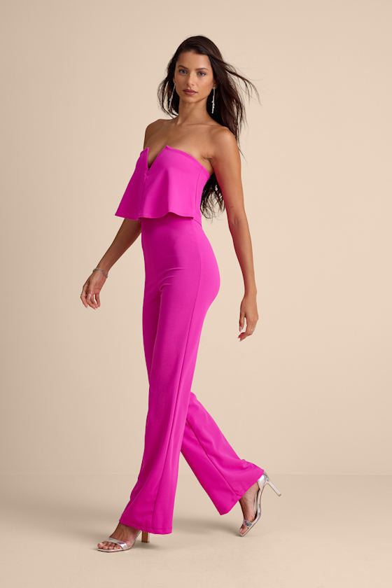 Power of Love White Strapless Jumpsuit