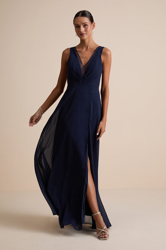 Simply Immaculate Dark Purple Backless Maxi Dress