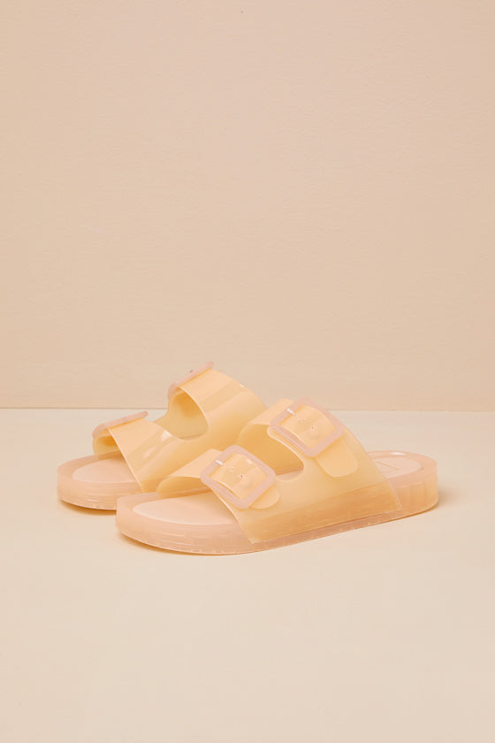 Julio Praline Vinyl Buckle Slide Sandals