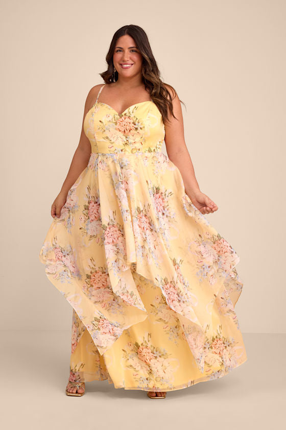 Breigh Black Floral Sleeveless Maxi Dress