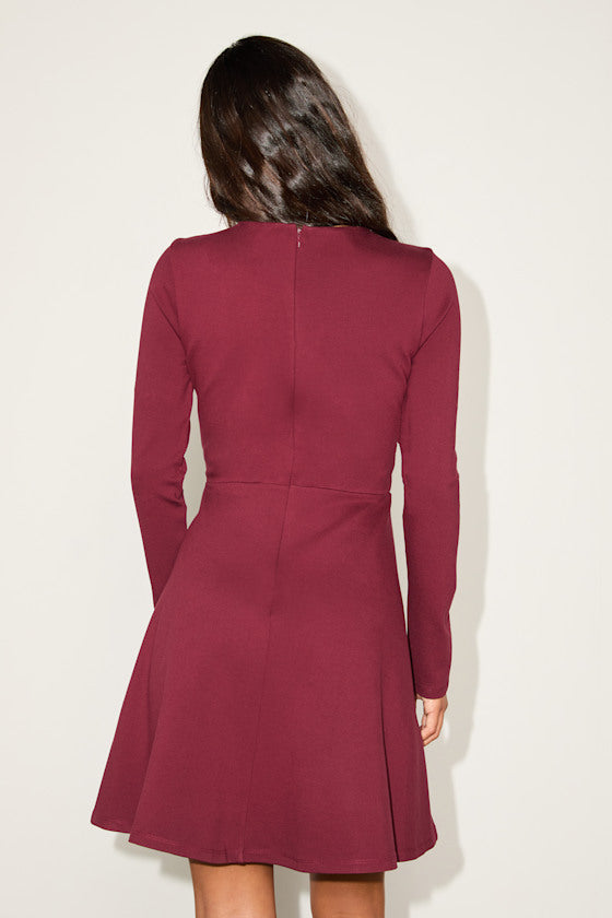 Forever Chic Black Long Sleeve Dress