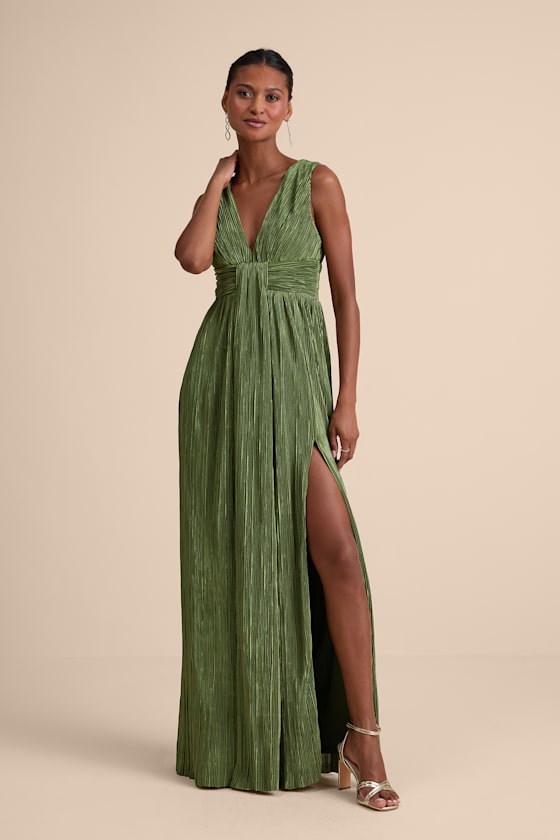 Melitta Light Blue Plisse Sash Maxi Dress