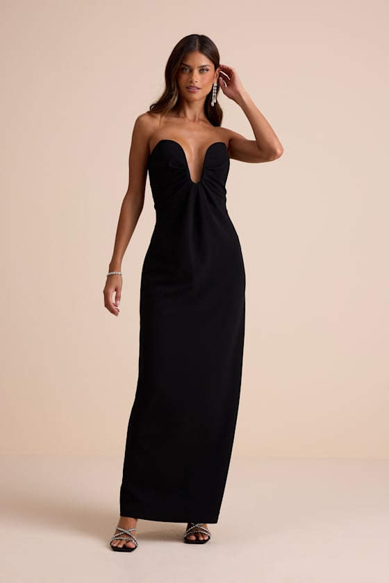 Thula Magenta Cutout U-Bar Column Maxi Dress