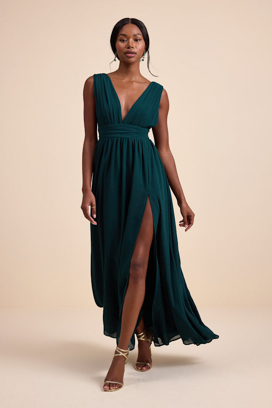 Heavenly Hues Sage Brush Maxi Dress