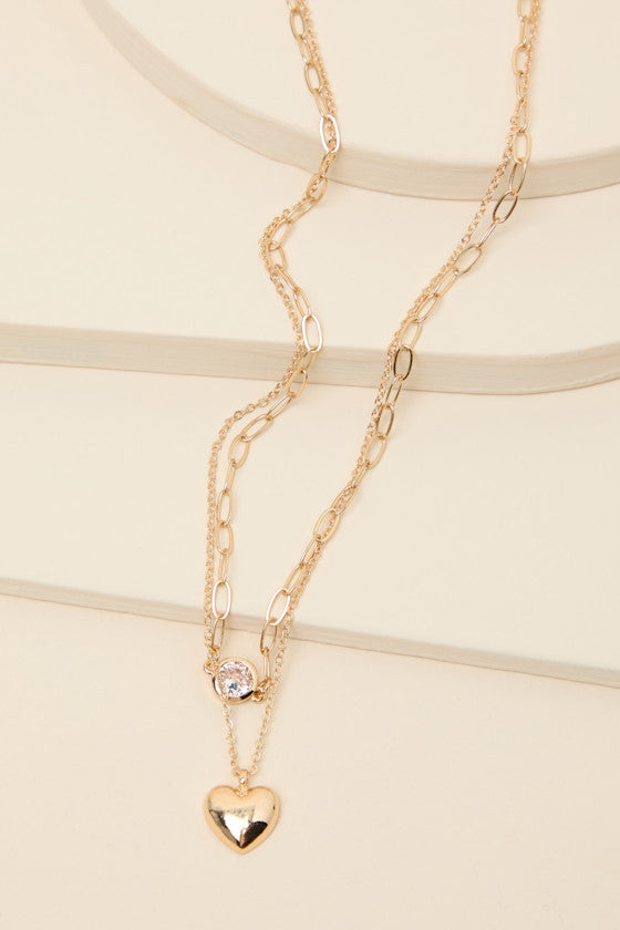 Mory Gold Layered Pendant Necklace