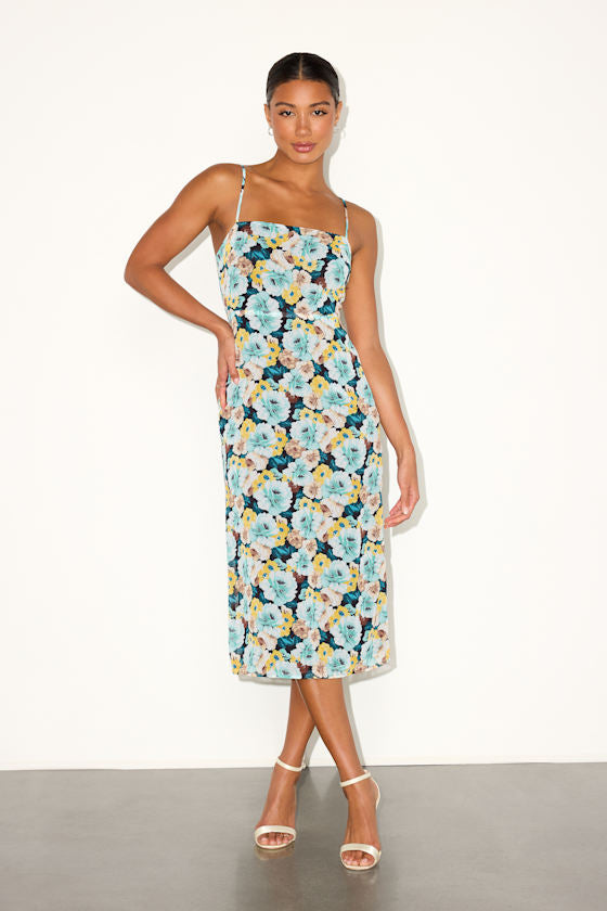 Sweetest Invite Black Sleeveless Midi Dress
