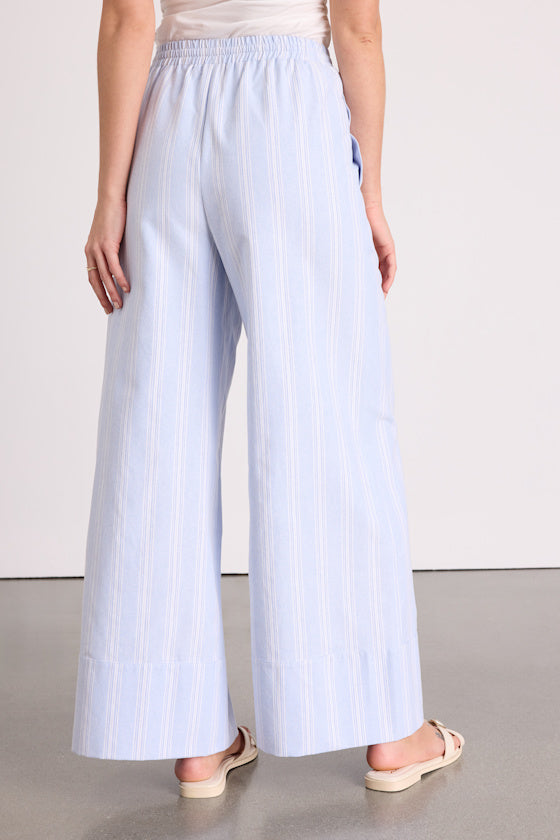 Brisa Beige Cuffed Wide-Leg Pants