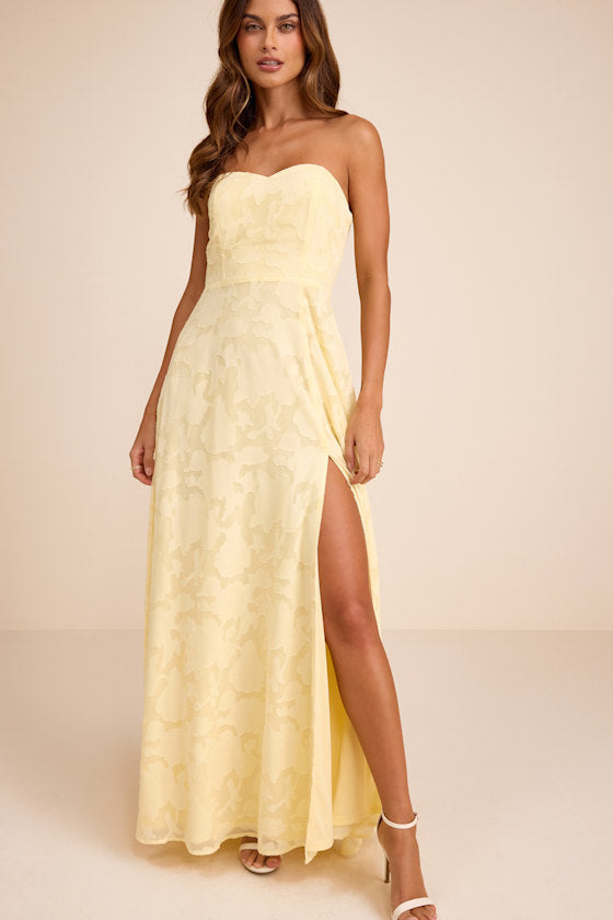 Garden of Romance White Burnout Maxi Dress