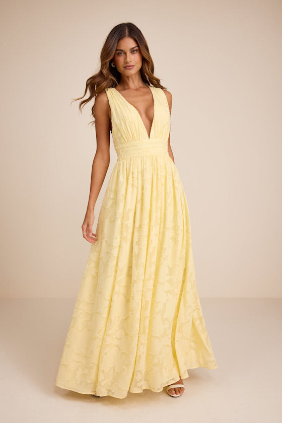Sweet Sophistication Burgundy Burnout Floral Maxi Dress