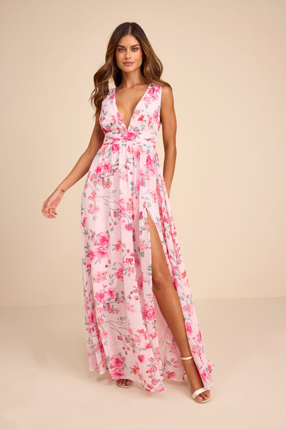 Heavenly Hues Pale Yellow Maxi Dress