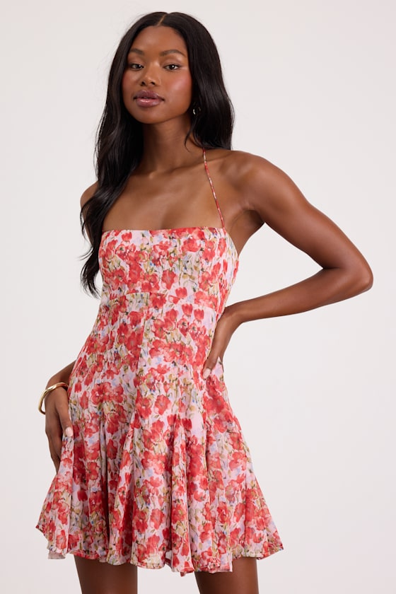 Sophrina White Halter Mini Dress
