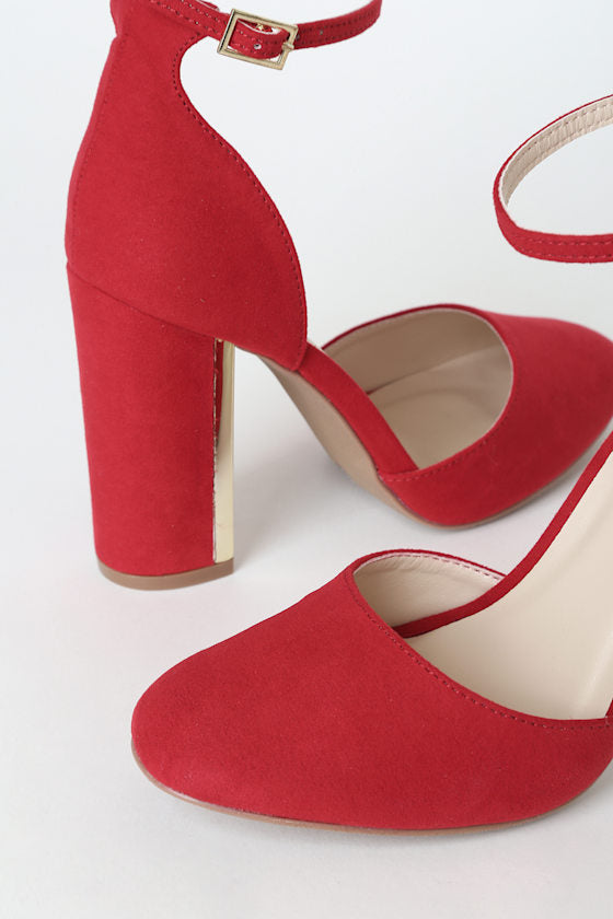 Laura Champagne Satin Ankle Strap Heels