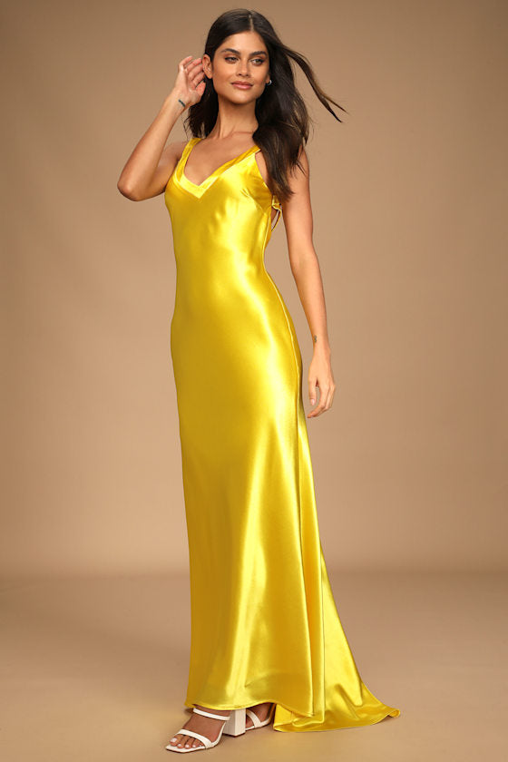Perfectly Classy Emerald Green Satin Strappy Maxi Dress