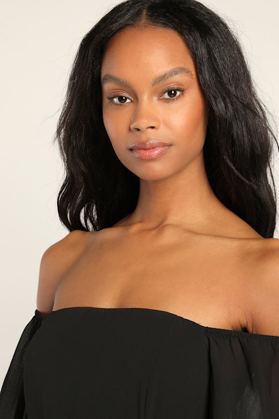 Feel the Romance White Off-the-Shoulder Maxi Dress