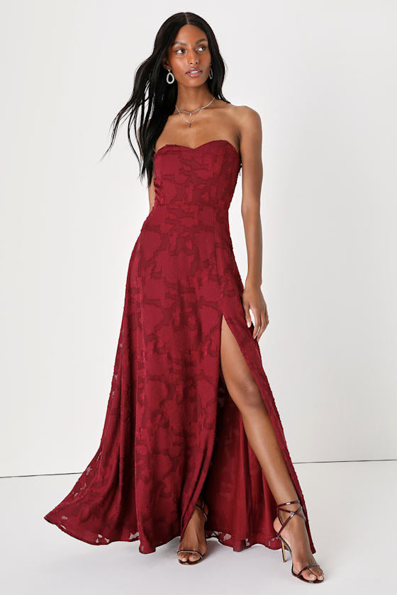 Garden of Romance White Burnout Maxi Dress
